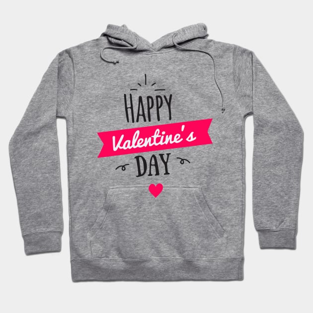 Happy Valentines Day Hoodie by Abir's Store